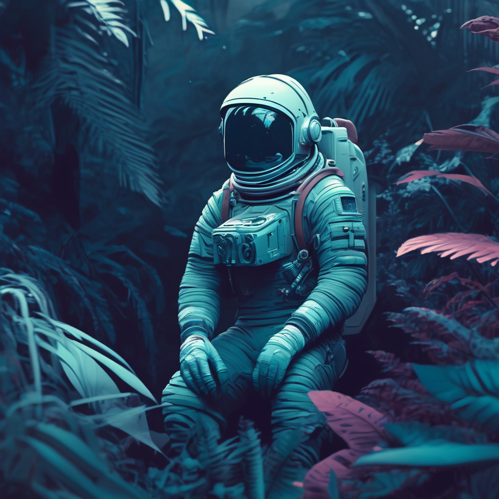 Astronaut demo image with EXIF parameters from Automatic1111